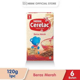 Harga-Nestle Cerelac Bubur Bayi Instant Usia 6-24 Bulan Rasa Beras Merah Box 120 g