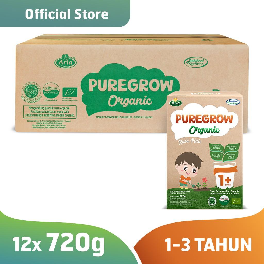 Pure grow Organic – Susu Formula Organik 1-3 Tahun 720 gr Boy