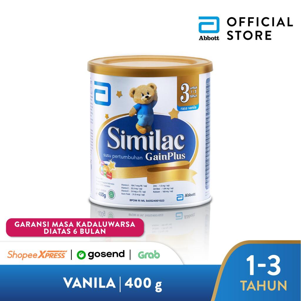 Harga-Similac GainPlus 400 g (1-3 tahun) Susu Pertumbuhan - Milk Powder